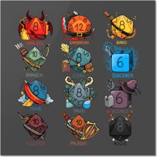 Dice Role Posters and Art